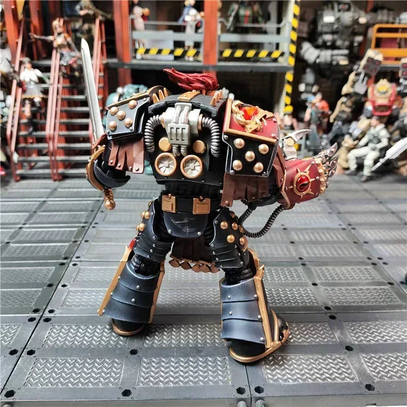 【In Stock】 JOYTOY Warhammer 40K Movable Horus Heresy Son of Horus Ezekiel Abaddon First Captain of The Fifteenth Legion