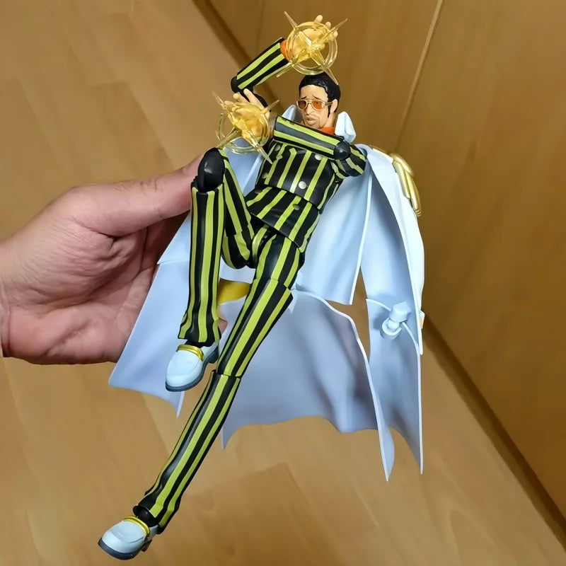 Bandai Original In Stock SHF One Piece Egghead Island Arc Admiral Kizaru Action Figure Anime Figure Desktop Collectible Toy Gift