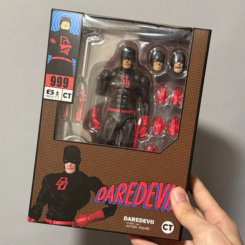 CT Factory MAFEX Style Marvel Daredevil Black Suit Actionfigur Comic Version Voll bewegliches Modell für erwachsene Comic-Fans