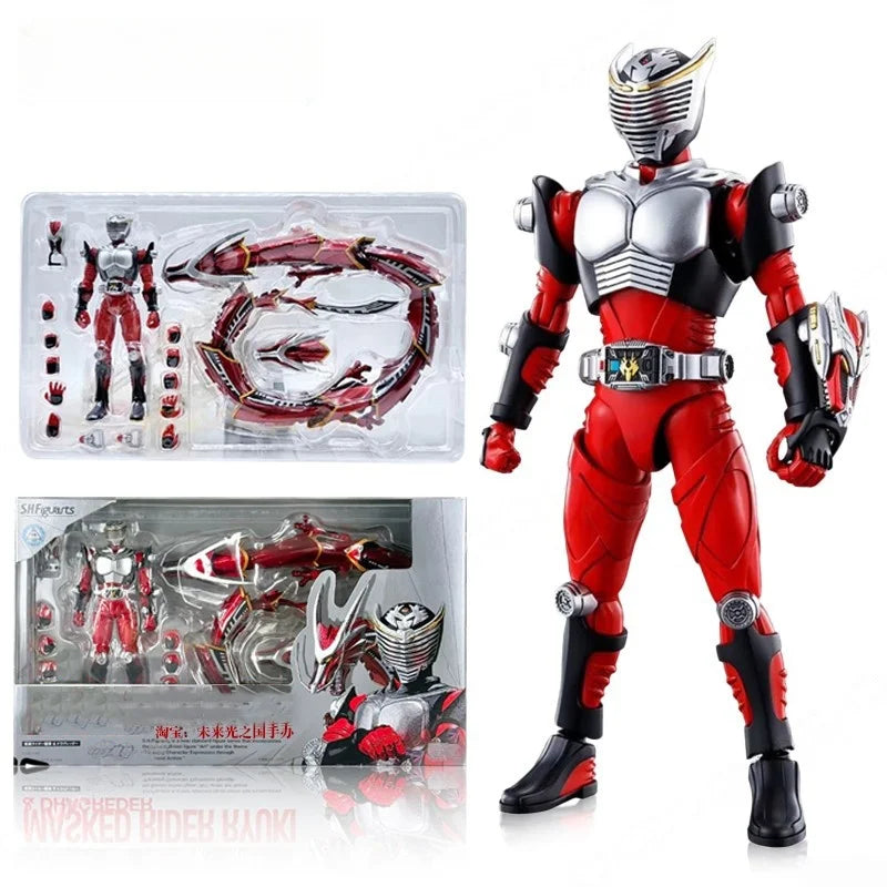 New Bandai Shf Kamen Rider Kabuto Basic Form 10th Anniversary Commemorative Bone Carving Action Figure Boy's Birthday Toy Gift