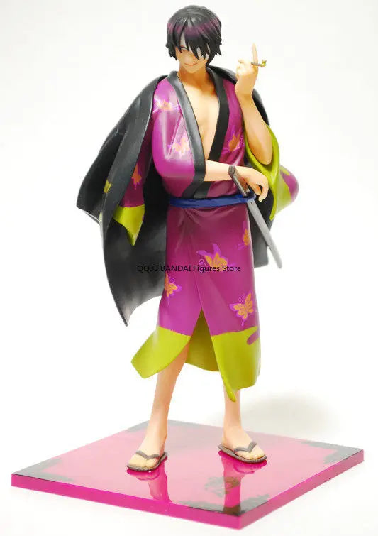 BANDAI Original Anime GINTAMA Takasugi Shinsuke Figure Prize Action Figure Model Hobbies Collectible Desktop Decoration