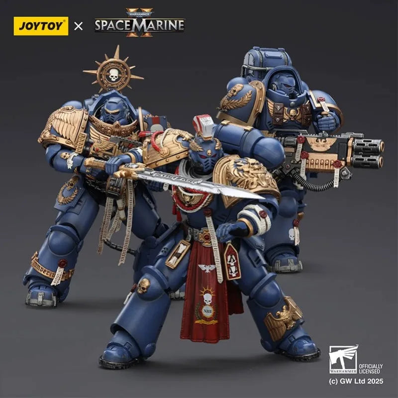 JOYTOY Warhammer 40K Ultramarines Heavy Relic Primus Armor Cooperative Game Line 3 Action Figure 1/18 Tabletop Ornament Model