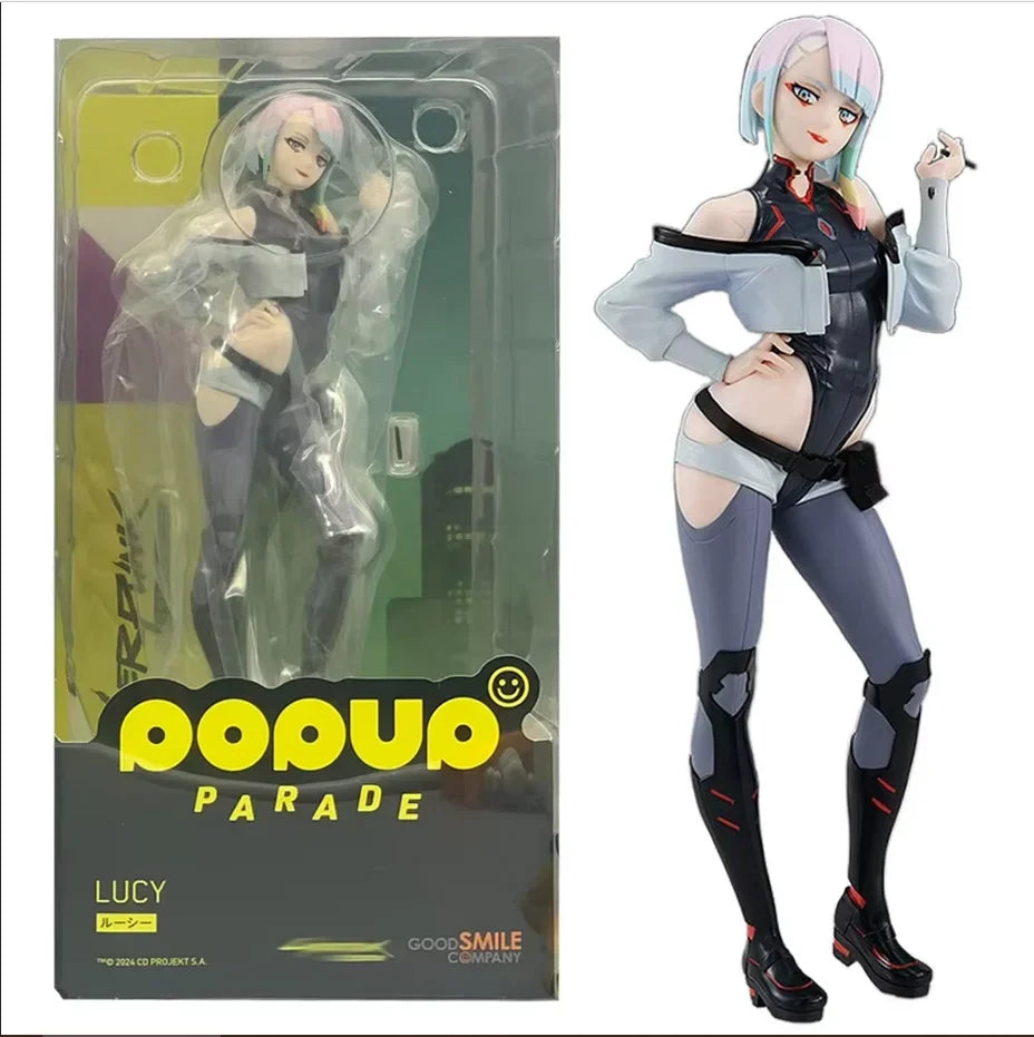22CM Anime Game Cyberpunk: Edgerunners Lucy Figure Standing doll Anime Model Toys Gift Doll Collection Decoration PVC