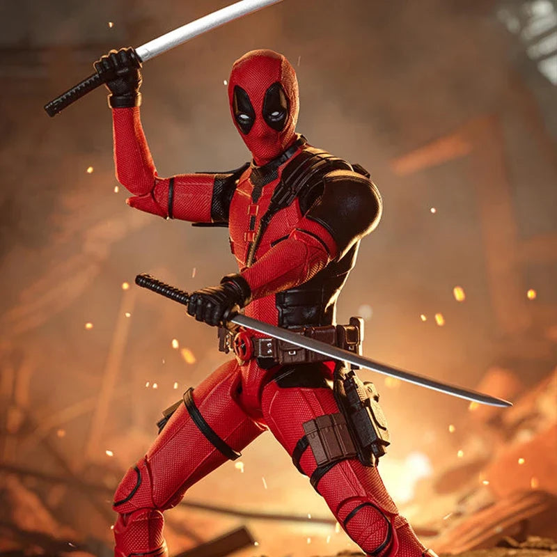 New ZD Toys Deadpool & Wolverine Model 7in 1/10 Action Figures Deadpool Model Marvel Superheroes Collection Ornaments Boys Gifts