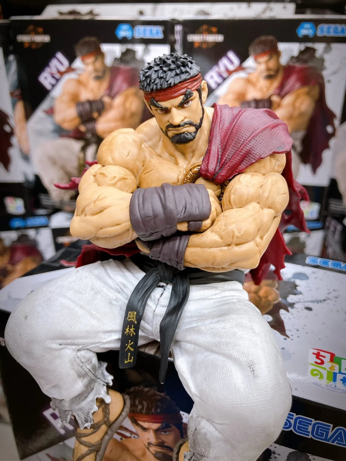 Original SEGA Street Fighter 6 Ryu Hoshi SF Anime Figure Toys PVC Model Collection Noodle Stopper Action Figurine Doll Gift