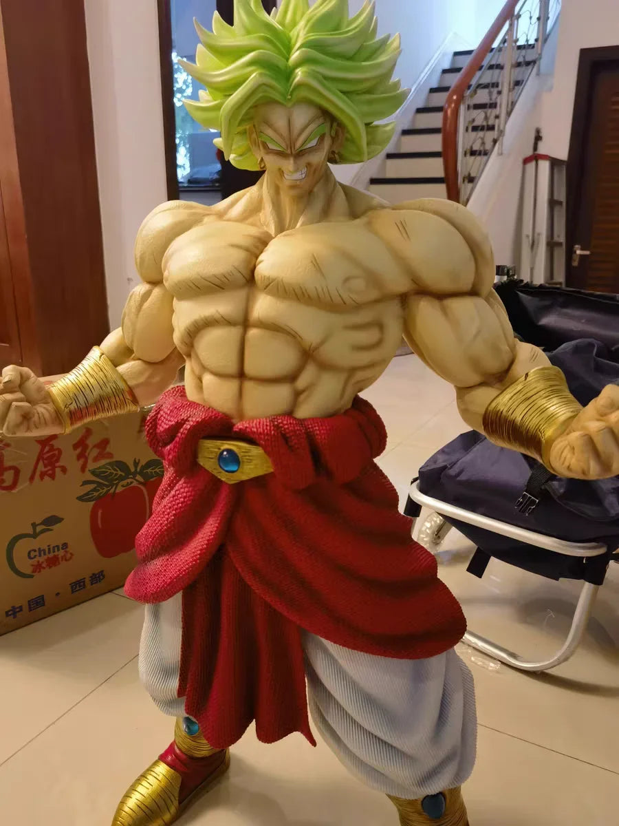 89cm Dragon Ball Broli Super Saiyan Extremely Large Anime Figure Resin Peripheral Collect Desktop Ornaments Birthday Gift Toys