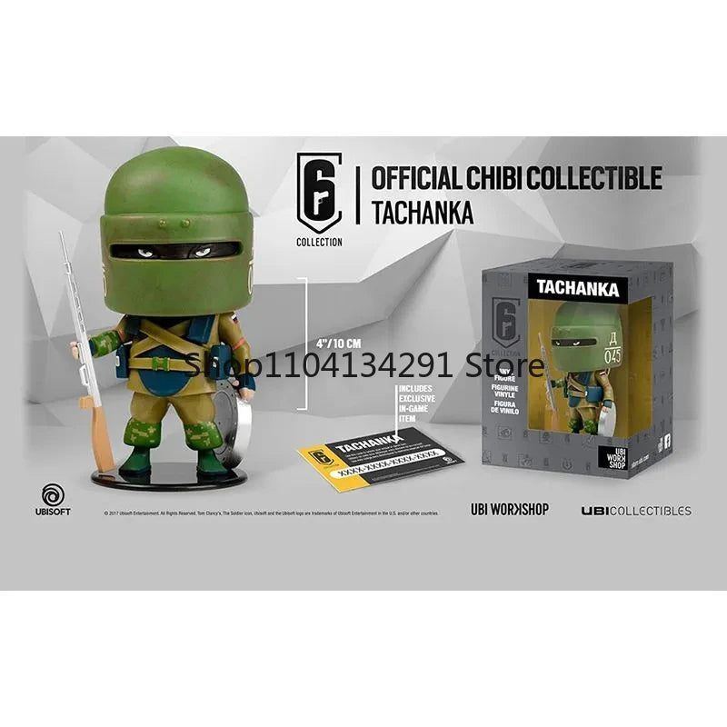 10cm R6 Rainbow Six Siege Figure Blitz Montagne Bandit Caveira Thermite Ash Action Figure Q Version Collection Decora Toys Gifts