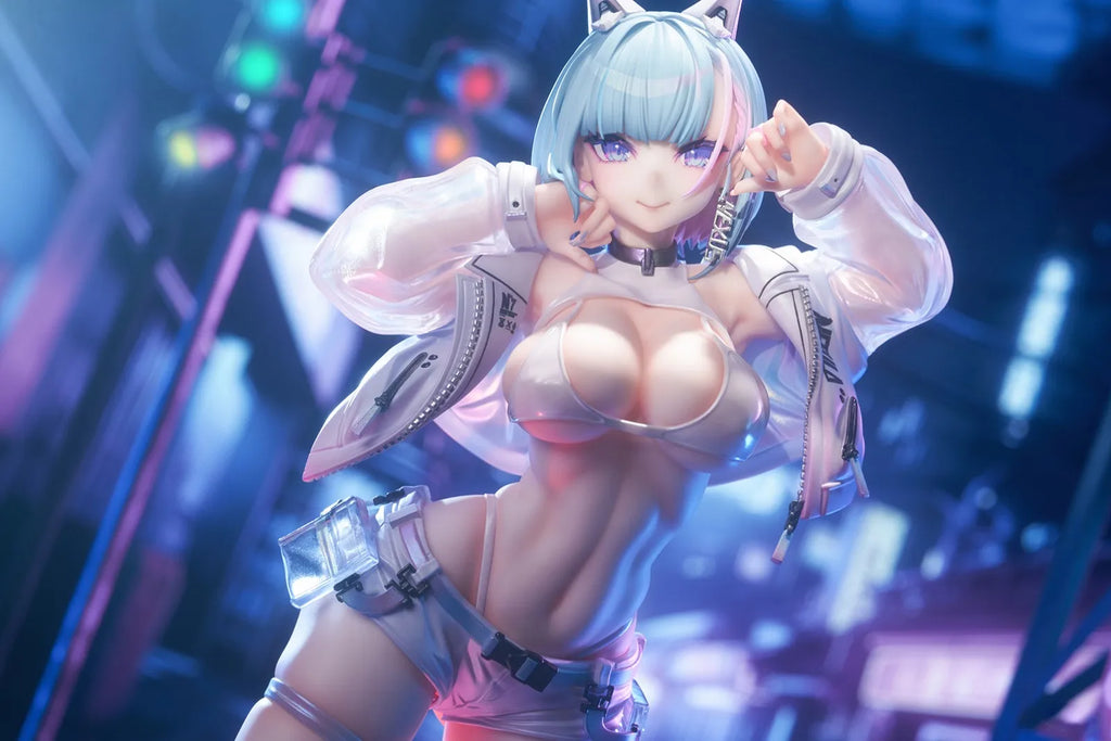 Judai Original Bibi Buttons Kin Mirai Nekomata Miu Cat Girls Action Figure Model Doll Toys In Stock