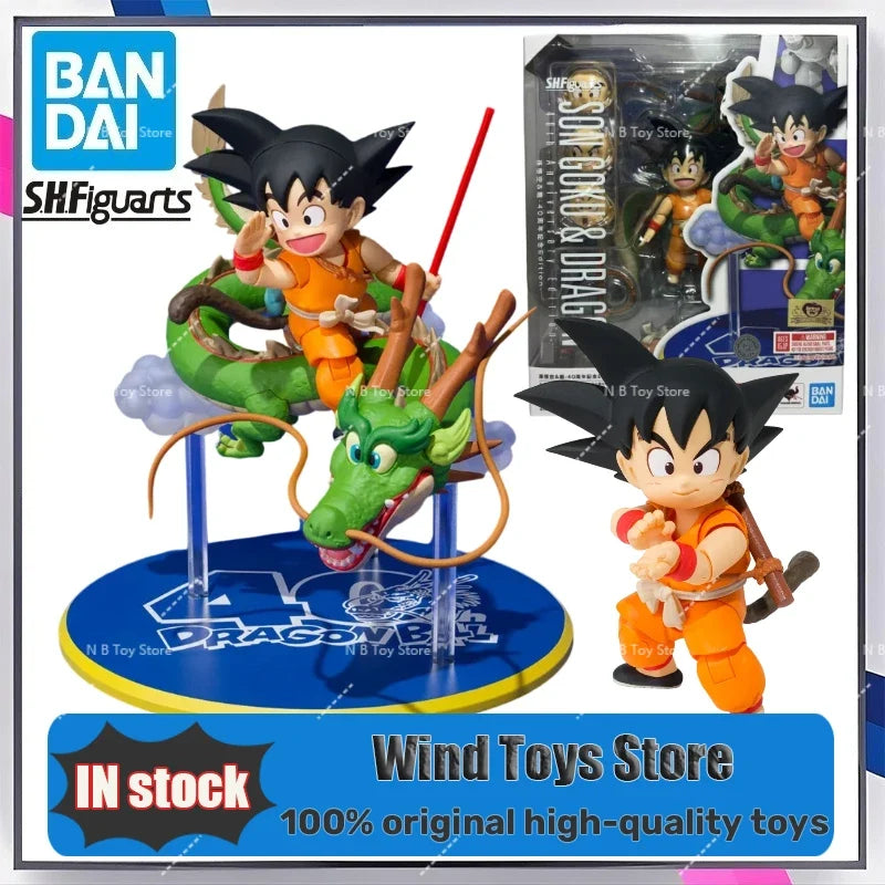 【In Stock】Original Dragon Ball S.H.Figuarts SHF SON GOKU Dragon 40th Anniversary Edition Model Action Figures Toys Collection