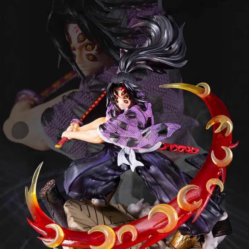 New 26cm Demon Slayer Gk Kokushibo Figure From Twelve Demon Moons Series Upper Rank One Anime Collectible Model Ornament Gifts