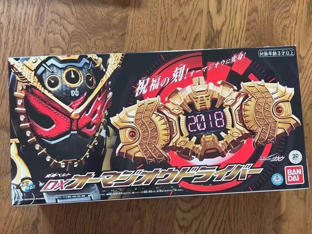 Bandai Genuine DX Kamen Rider Zi-O Anime Figure Ohma Zi-ODriver Toys Boys Girls Kids Christmas Gift Collectible Model Ornaments