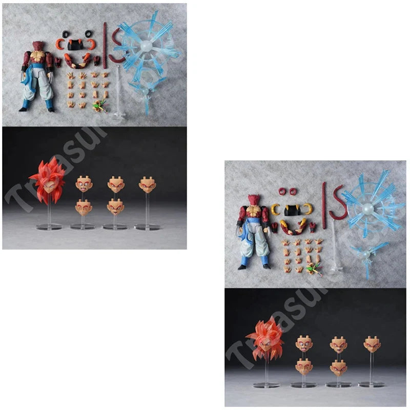 Tonsen Arttoys Kamione Studio Gogeta Figure Dragon Ball GT Super Saiyan 4 SSJ4 Gogeta Anime Action Figures Toys Kids Gifts