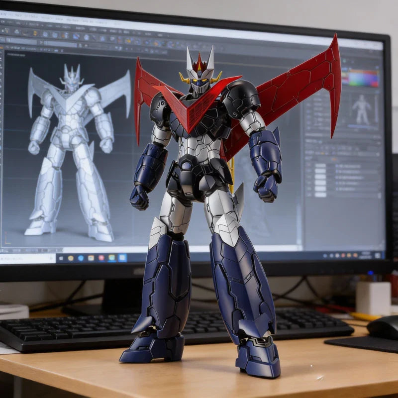 Bandai Original Mazinger Z Modellbausatz HG 1/144 Great Mazinger Actionfigur Anime Sammlerstück Roboter-Spielzeug