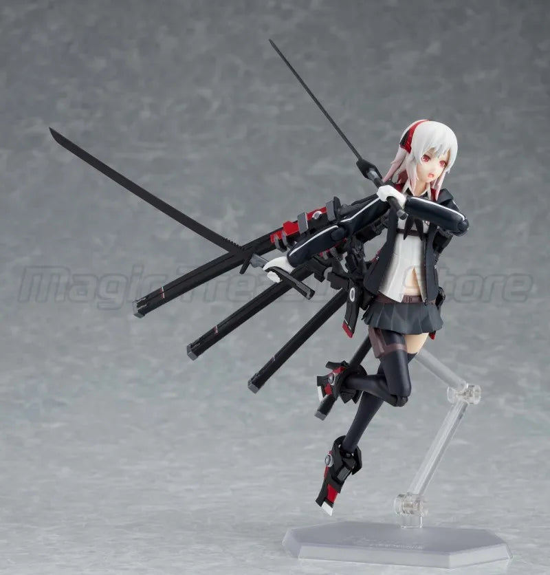 【MT】Original Max Factory Figma #422 High School Girl with Heavy Armor Four 1/12 Action Figure Model Collection