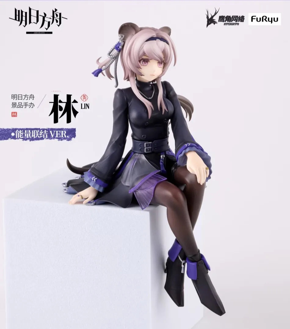 Newest Arknights Lin Anime Figure Original Bishoujo Ornament Collectible Model Toy 14cm Doll Model decoration brithday gift