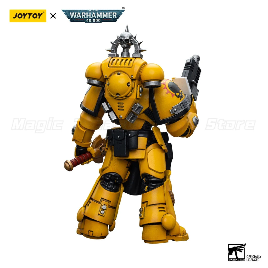 【In Stock】JOYTOY Warhammer 40K Imperial Fist Lieutenant with Power Sword Anime Model Toys Gift 1/18 Action Figure