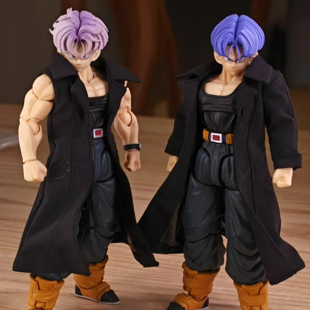 Dragon Ball Super Anime Shf Torankusu Handmade Long windbreaker Clothes Built In Iron Wire Is Suitable for 1/12 Humanoid Toys