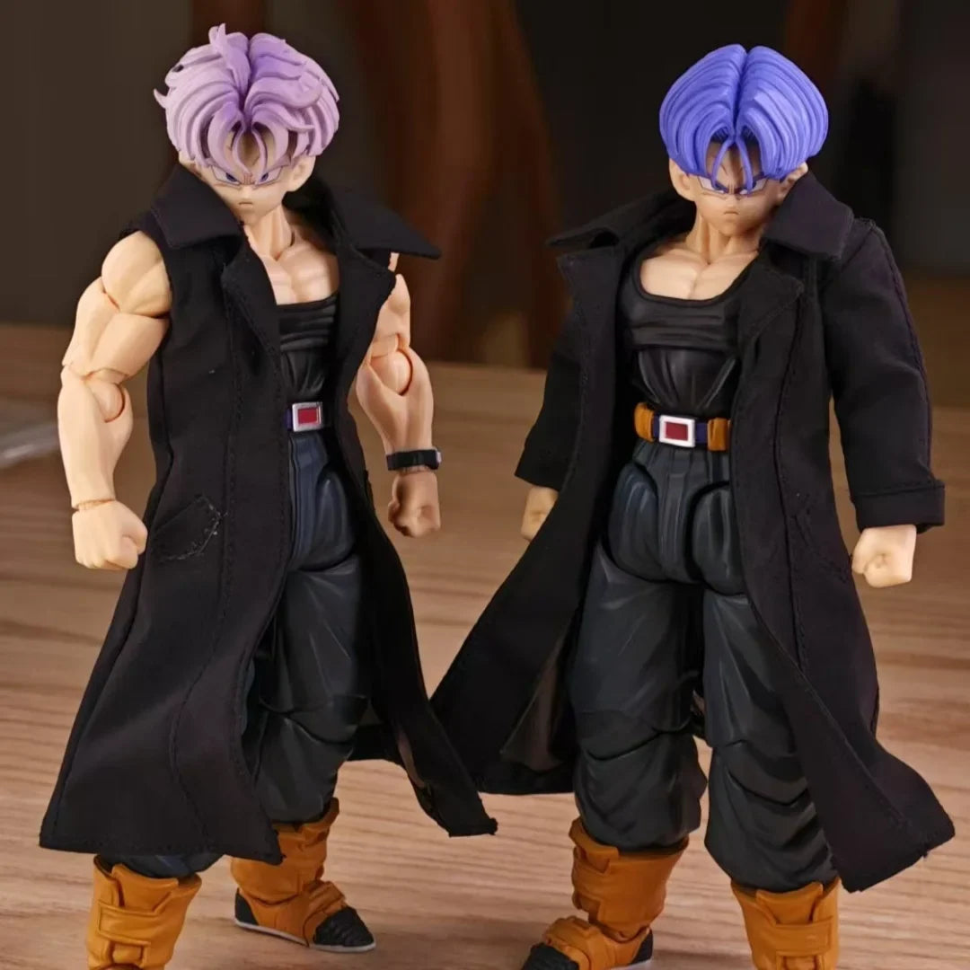 Dragon Ball Super Anime Shf Torankusu Handmade Long windbreaker Clothes Built In Iron Wire Is Suitable for 1/12 Humanoid Toys