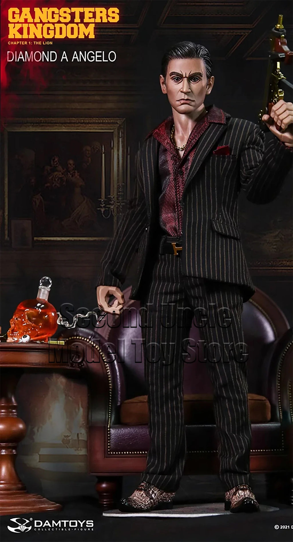 DAMTOYS DAM GK023 1/6 Gangsters Kingdom DIAMOND A ANGELO 12'' Male Soldier Action Figure Full Set Model Toys Gift
