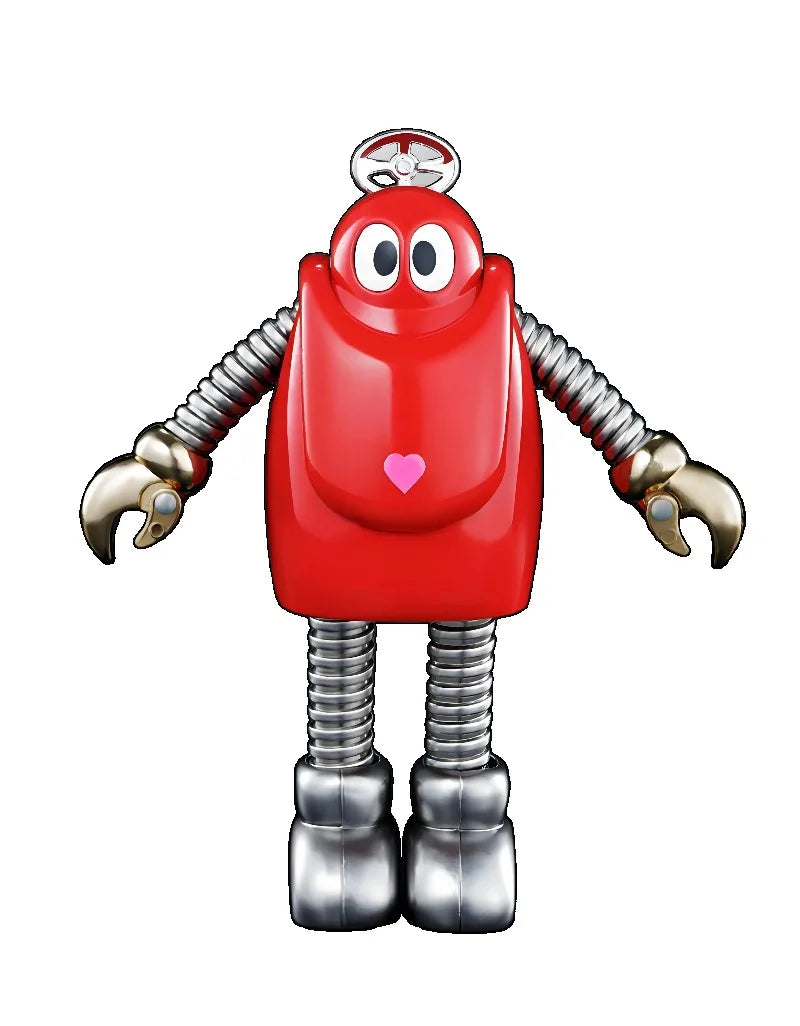 In Stock Original Genuine Model BANDAI Chogokin Ganbare!! Robocon 12cm Robocon 50th Action Figure Ornaments Figure Toys Gifts