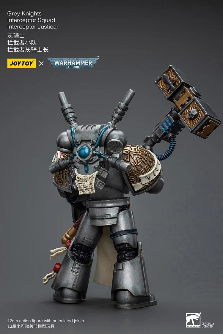 JOYTOY Warhammer 40K 1/18 Scale Grey Knights Interceptor Squad Interceptor Justicar Action Figure Model Toys For Collection