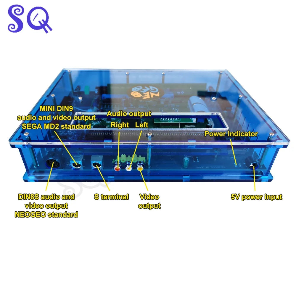 NEO GEO MVS MAX Console JAMMA CBOX Motherboard Memory Function MVS To DB15P Arcade Gamepad AV RGBS Output