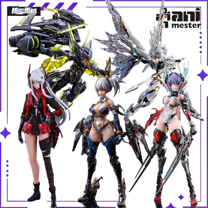 Neu im Sortiment AniMester Original Nuclear Gold Reconstruction Barbera Red 1/9 Pack Gummi Beweglicher Roboter Modell Spielzeug Geschenk Ornament