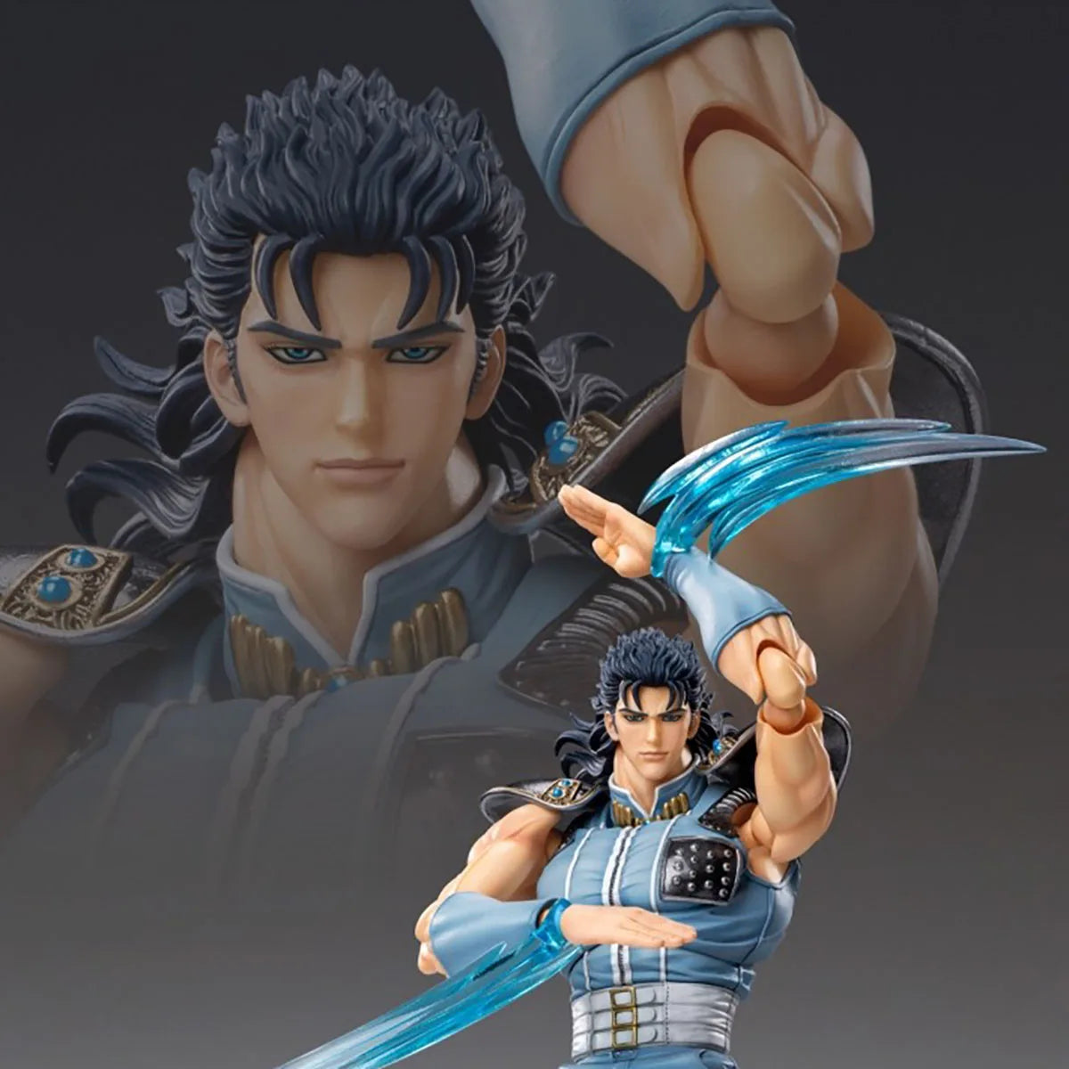 100% Original in Stock MEDICOS-E Super Action Statue Hokuto No Ken Rei Anime Figure Action Figure Collection Series  Model Toys