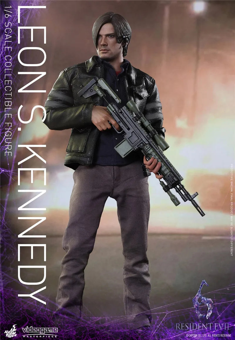 In Stock HOTTOYS HT 1/6Scale VGM22 Game Resintevil6 Leon 2.0 Action Figurine Collectable Leon S. Kennedy Model Surprise Toy Gift