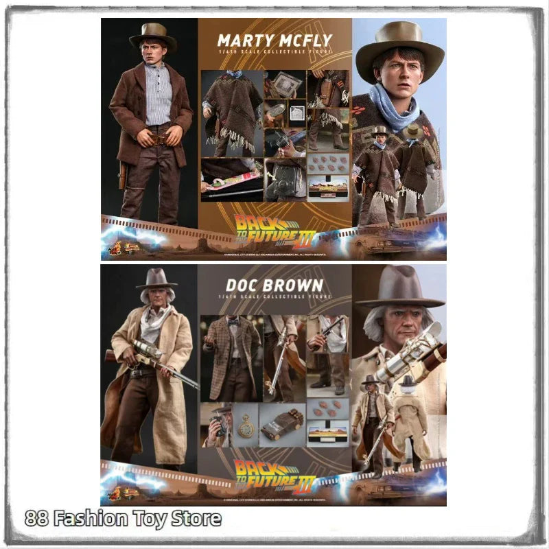 Auf Lager MARTY MCFLY ZURÜCK IN DIE ZUKUNFT MMS616 MMS617 DOC BROWN SAMMELFIGUR IM MASSSTAB 1:6