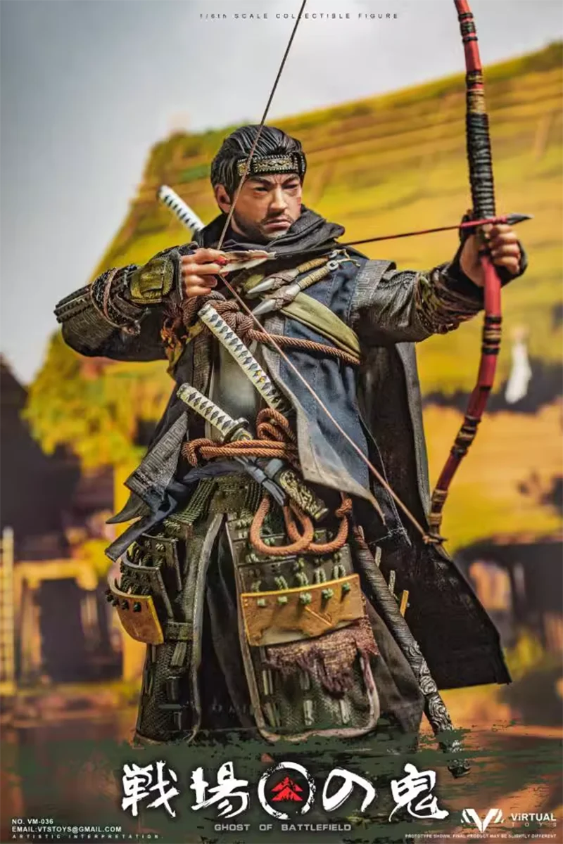 Original VTS TOYS 1/6 VM-036 Ghost of Tsushima 12-inch Japanese Samurai Action Figure Model Toys Male Soldier
