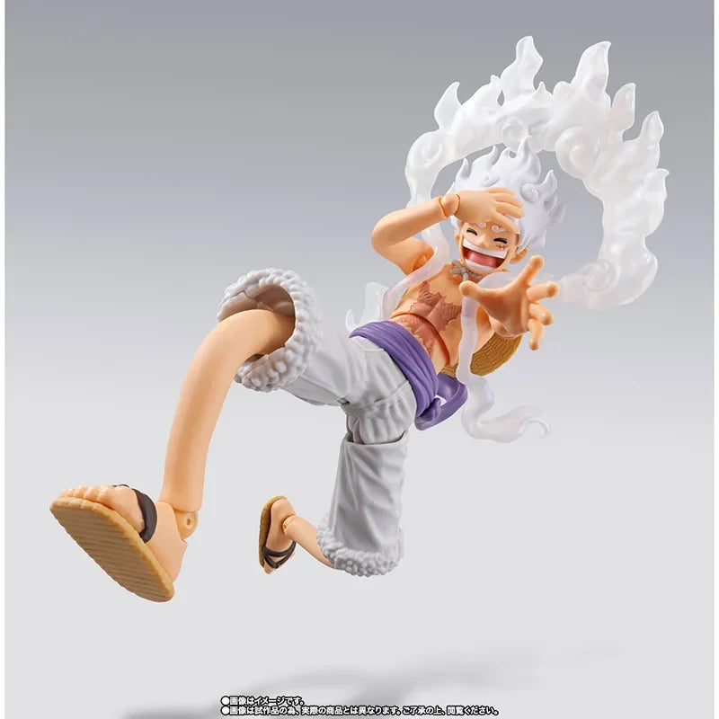 100% Original Bandai S.H.Figuarts Shf One Piece Future Island Egghead Genuine Monkey D Luffy Gear 5 In Stock Figure Model Toys