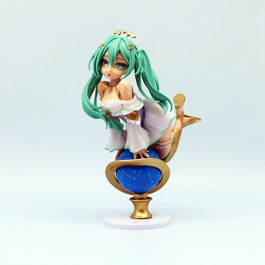 17cm Glittering Star ver. Hatsune Miku Anime Figure Kawaii Globe Girl Action Figure Adult Collection Model Doll Toy for Kid Gift