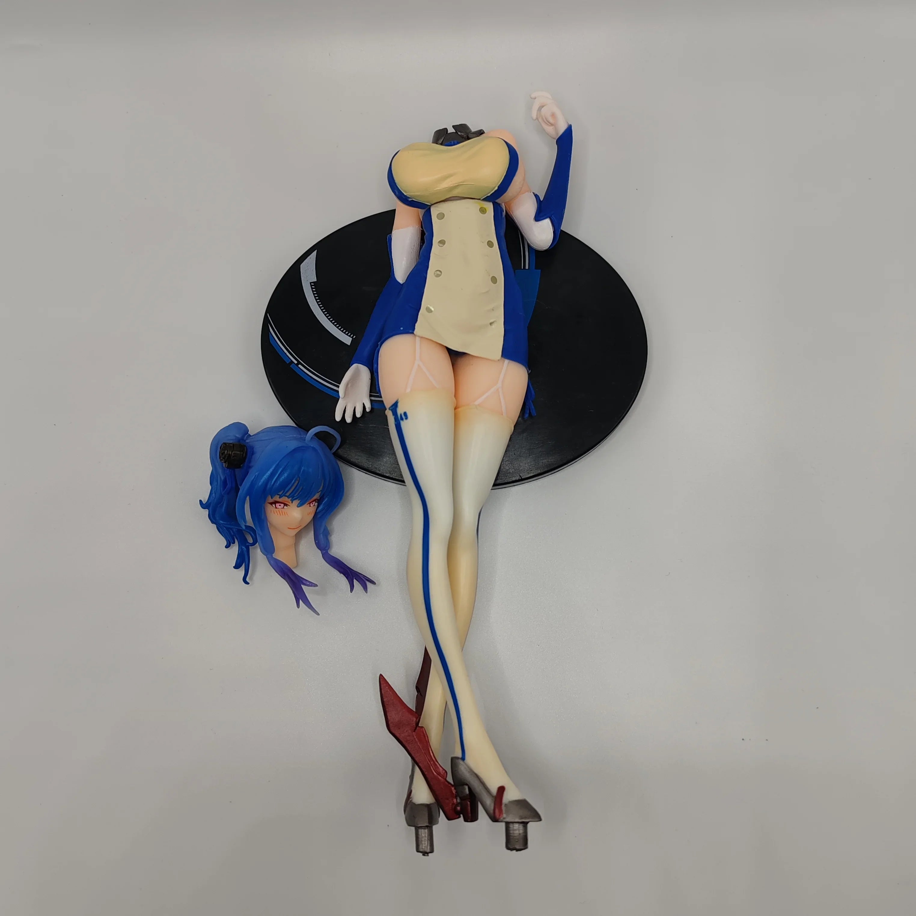 24CM Anime Game Azur Lane USS St Louis Figure Dress Standing Anime Model Toy Gift Collection Decorative Ornament Clothes Removed