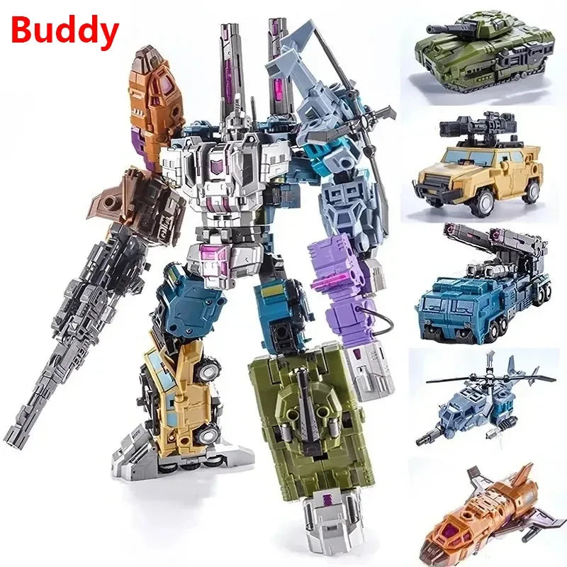 PocketToys Transformation Bruticus 5 in 1 PT05 PT-05 Combo G1 Battle Titan 27cm Action Figure Toy Collectible Gift in Stock