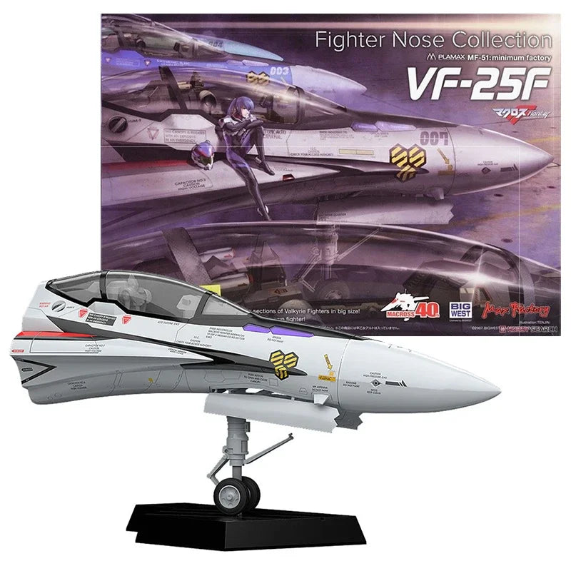 Echte Macross Delta Actionfigur PLAMAX Kämpfer Nase MF-51 VF-25F Sammlermodell Anime Actionfigur Spielzeug für Kinder