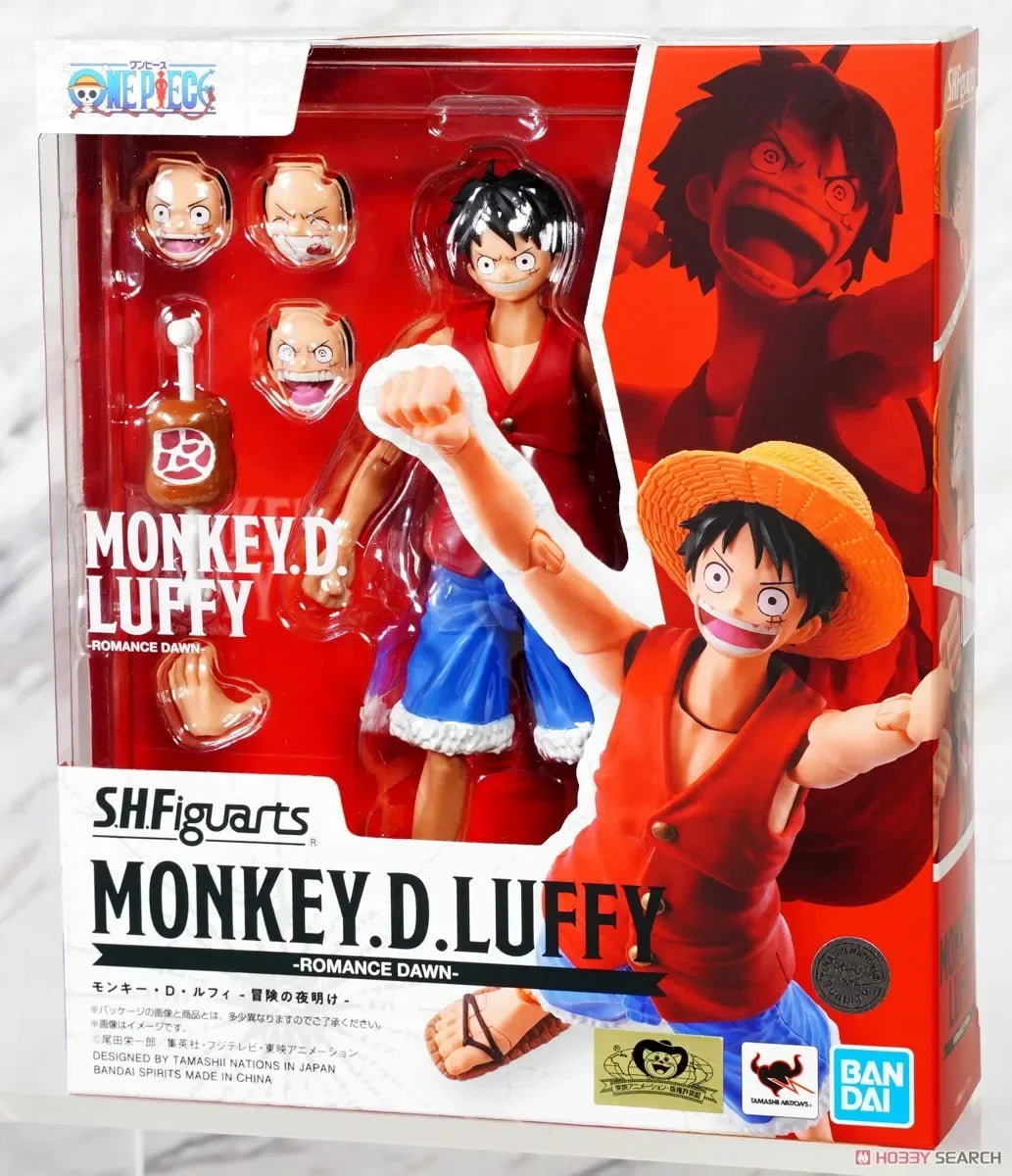 Bandai SHF S.H.Figuarts One Piece LUFFY ROMANCE DAWN Gum-Gum OPTION PARTS SET Figure Finished Model Anime Action Toy Giftfor kid