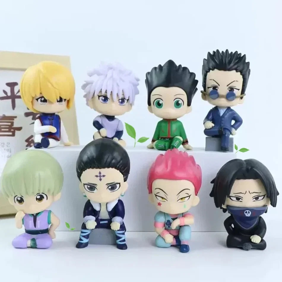 Anime figure Chrollo Lucilfer Gon Freecss Figure Killua Zoldyck Kurapika Figure Hisoka Figure Feitan Mini Model Dolls Toy Gifts