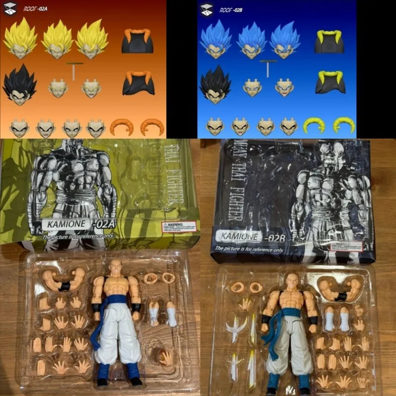 Tonsenarttoys Kamione Dragon Ball Z SHF Super Saiyan SSJ SSJ2 Gogeta Son Goku Trunks Anime Action Figures Toys Models Gift
