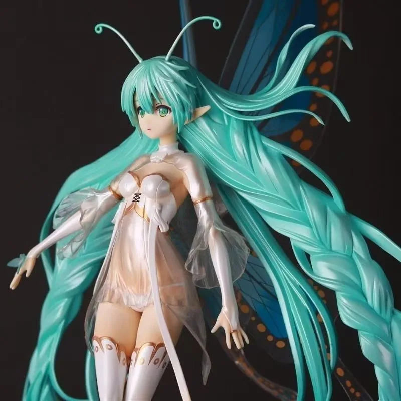 33cm 1/7 Hatsune Miku Butterfly pretty Girl Figure Sexy Anime Model Decoration Birthday Festival Gift