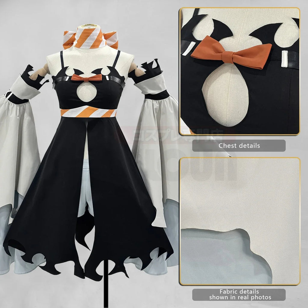 HOLOUN Amo Cosplay Costume Wig Gachiakuta Anime Convention Halloween Christmas Gift Boot Covers Dress Scarf Shorts Sleeves
