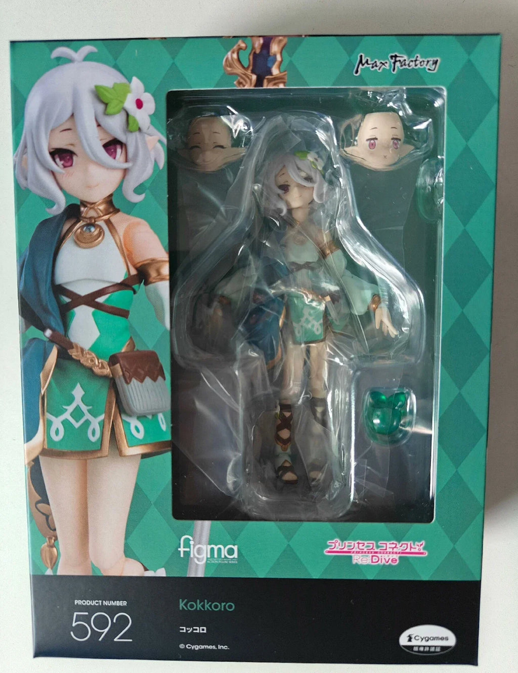 New In Stock Genuine Max Factory Figma 592 1/12 Princess Connect! Re:Dive KOKKORO Anime Action Figure 6inch Full Set Model Toys