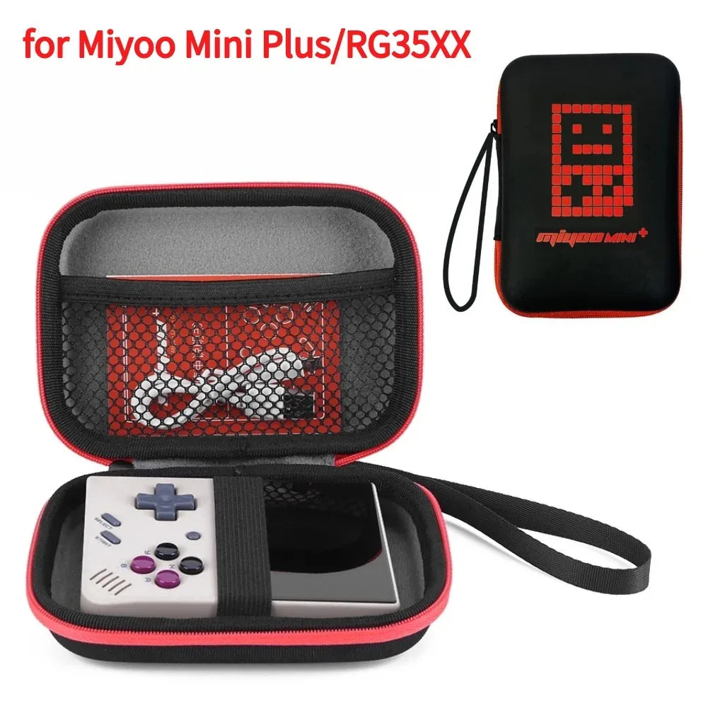 For Miyoo Mini Plus Protective Case Suitable for Miyoo Retro Handheld Game Console Portable Storage Bag Dustproof Anti-fall