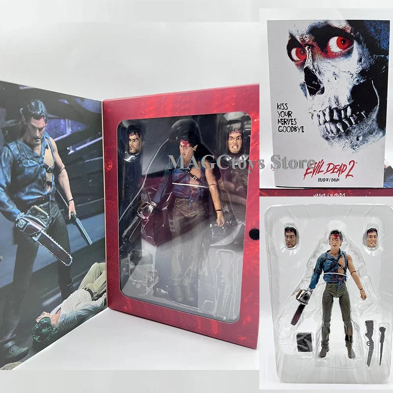 NECA Figur Klassischer Horrorfilm Evil Dead 2 – Tanz der Teufel Figur Böser Eligos Actionfigur Spielzeug Horror Weihnachts Halloween Geschenke