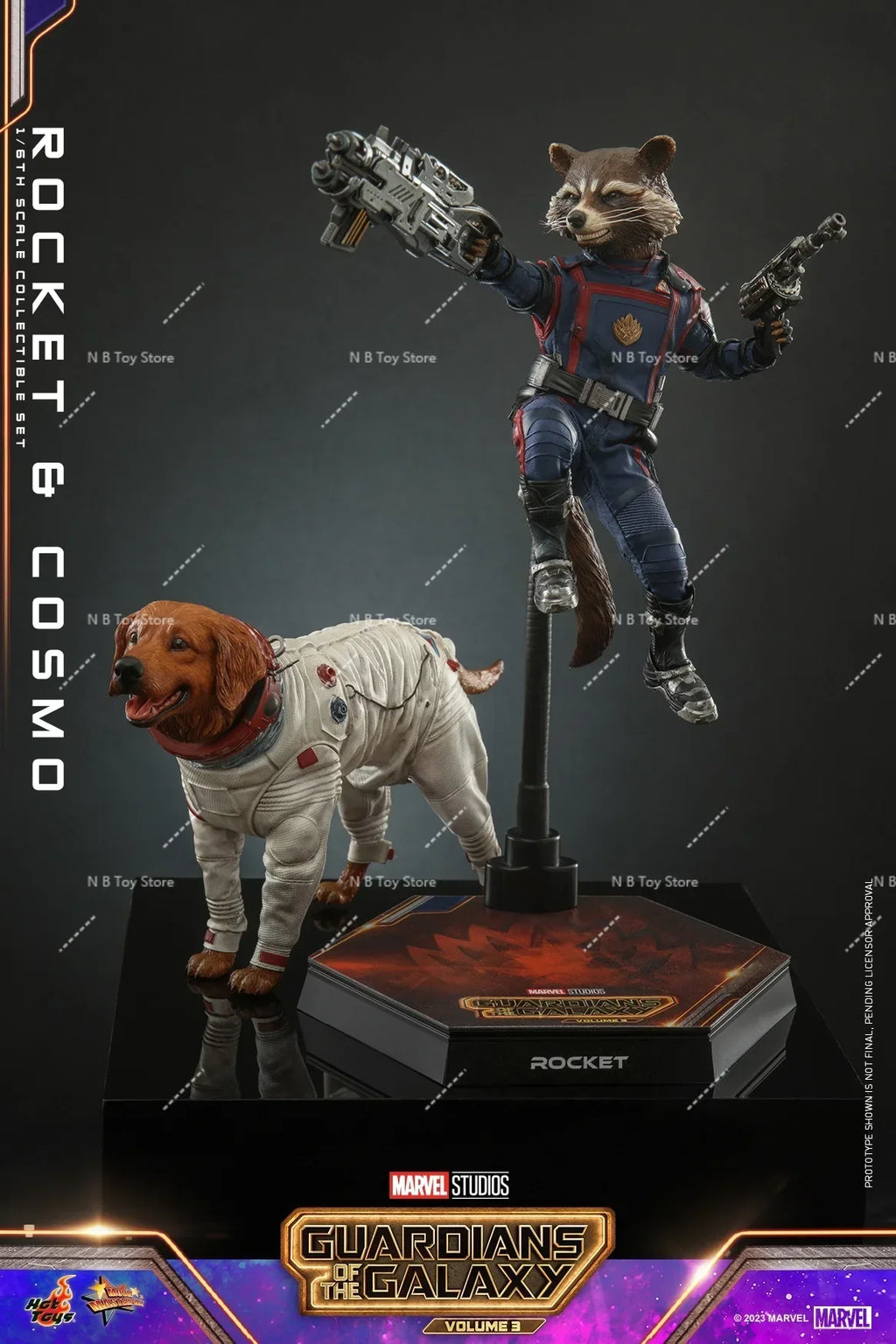 In Stock Genuine HOTTOYS HT MMS708 MMS548 Galaxy Guardians 3 Rocket Raccoon Cosmo Action Figure Model Toys