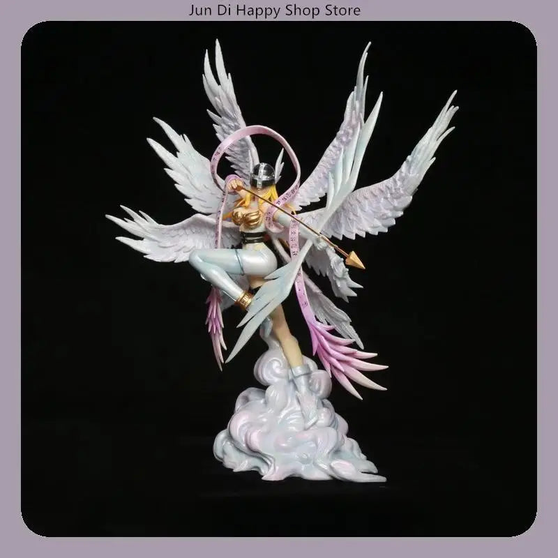 26cm Digimon Adventure Angewomon Shoot An Arrow Anime Figure Model Statue Collection Model Desktop Decoration Ornament Fans Toys