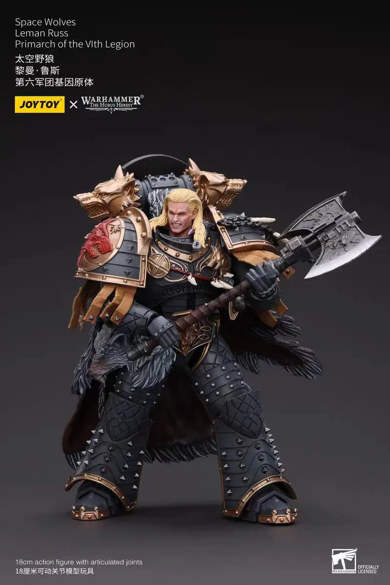 【In Stock】JOYTOY Warhammer 40K Space Wolves Leman Russ Primarch of The Vlth Legion 1/18 Action Figure