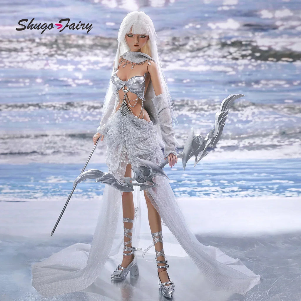 Bjd Doll 1/3 Yueru Gothic Sagittary Fullset Archer Art Figure Dolls Female Shugafairy Silver Resin Breast Cup 1/3 Bjd Clothes