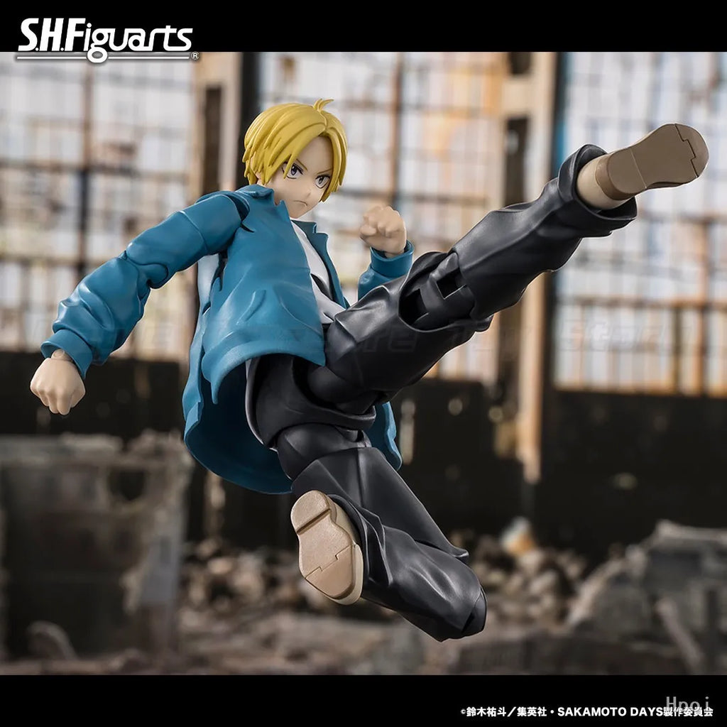 【In stock】Original BANDAI SPIRITS S.H.Figuarts SAKAMOTODAYS SHIN ASAKURA Figure Gift