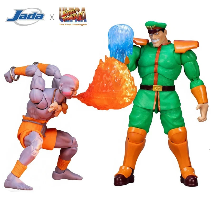 JADA Toys Action Figures Street Fighter Dhalsim / M. Bison Collector's Exclusive Edition SDCC